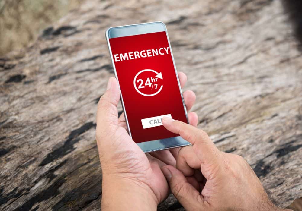 Dream about making an emergency call or distress call