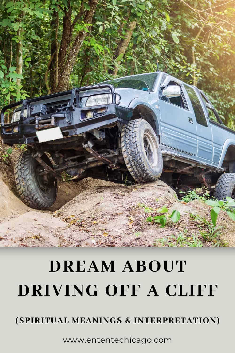 Ten meanings to dream of driving your car off a cliff