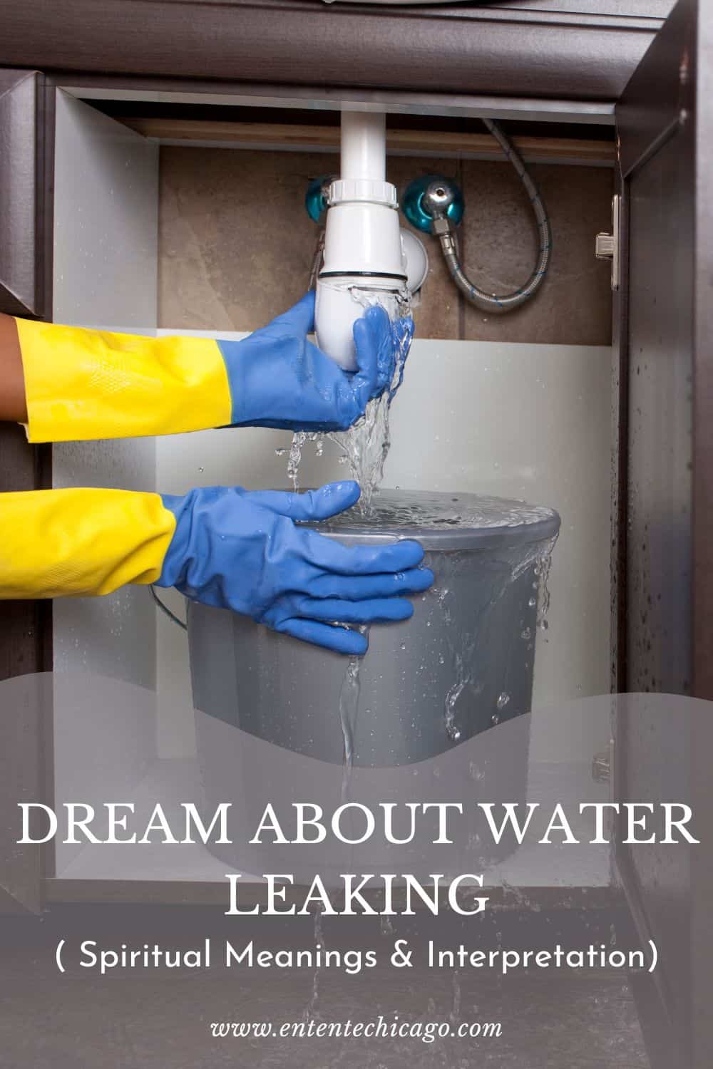What does a dream about water leaking mean